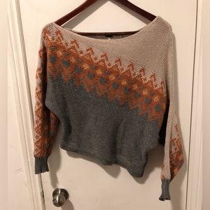 Free People Asymmetrical Knit Sweater